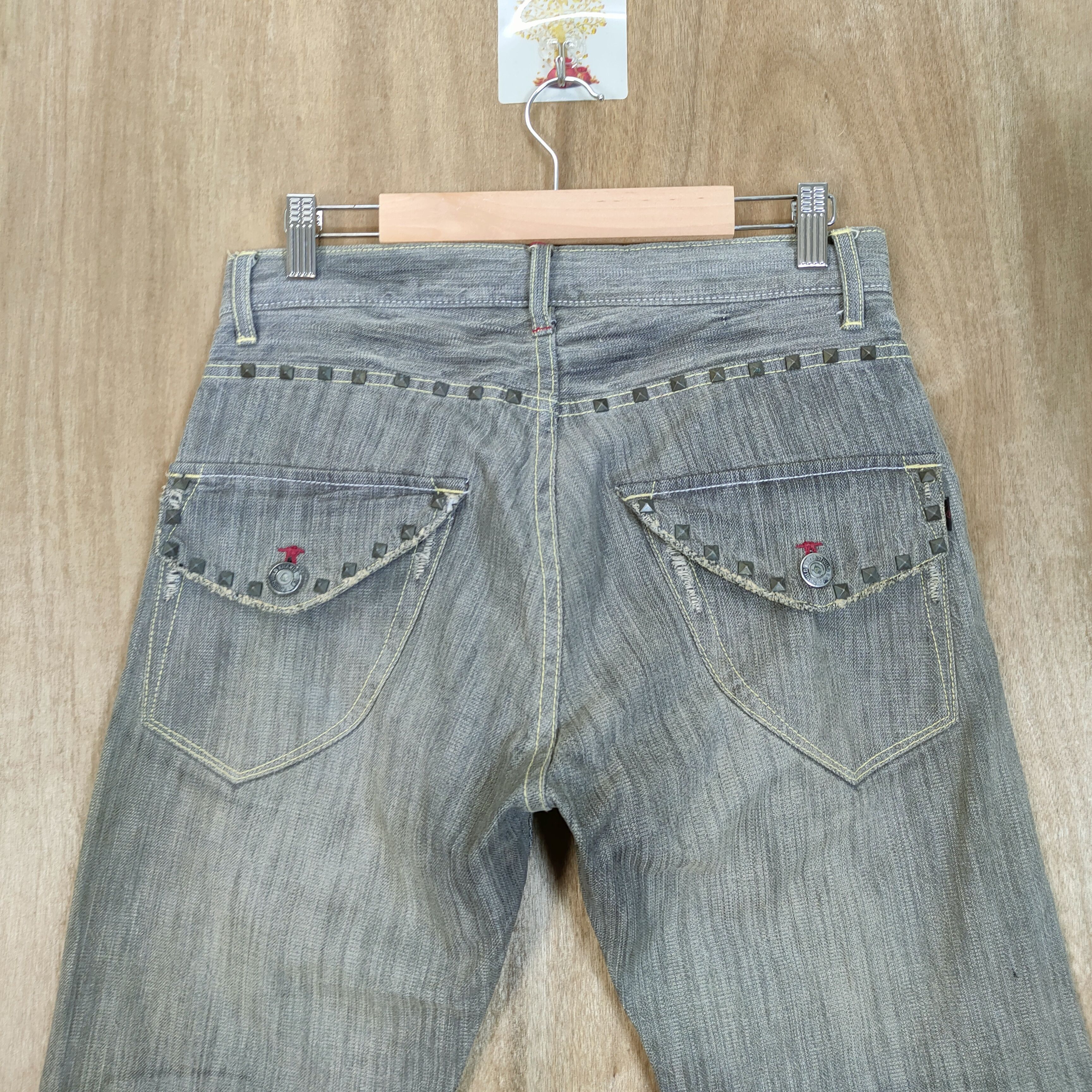 Japanese Brand VINTAGE JAPANESE FLARE FADED JEANS DENIM PANTS Size US 30 / EU 46 - 6 Thumbnail