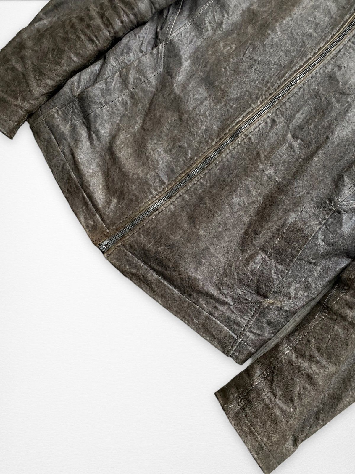 Rick Owens Rick Owens Molino Lamb Leather Jacket Crust FW09 Size US L / EU 52-54 / 3 - 6 Thumbnail