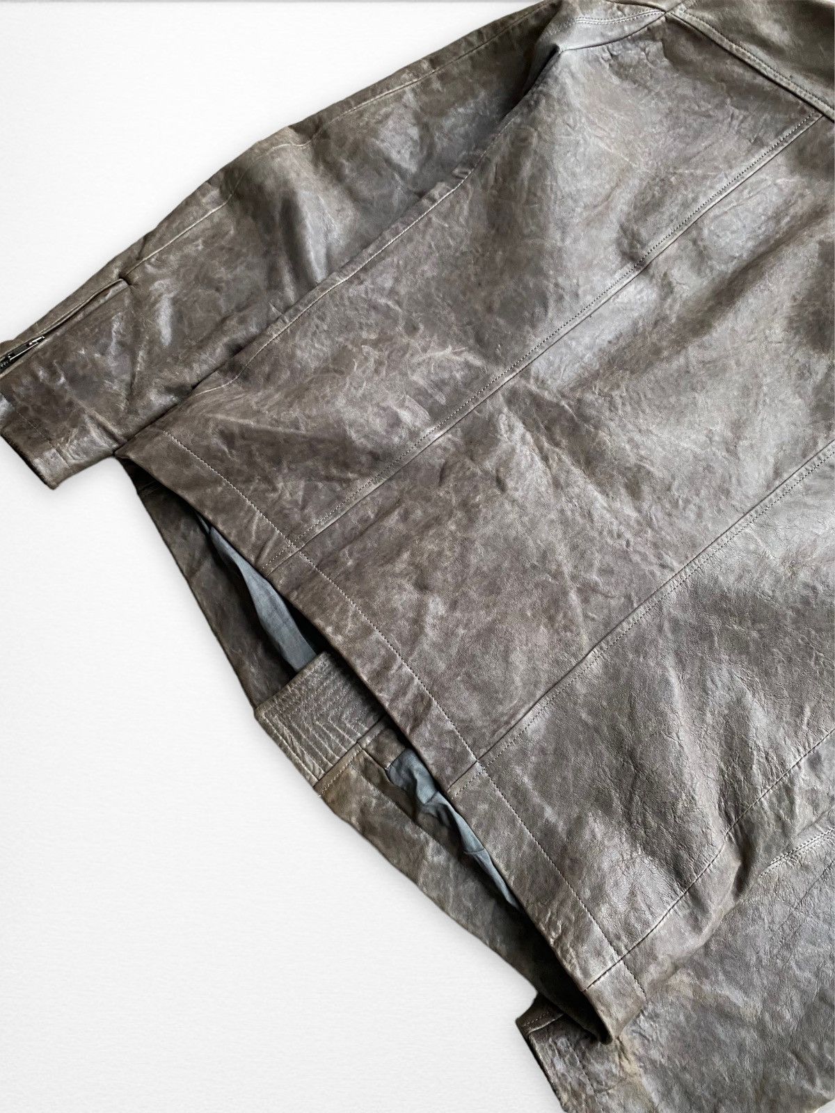 Rick Owens Rick Owens Molino Lamb Leather Jacket Crust FW09 Size US L / EU 52-54 / 3 - 9 Thumbnail
