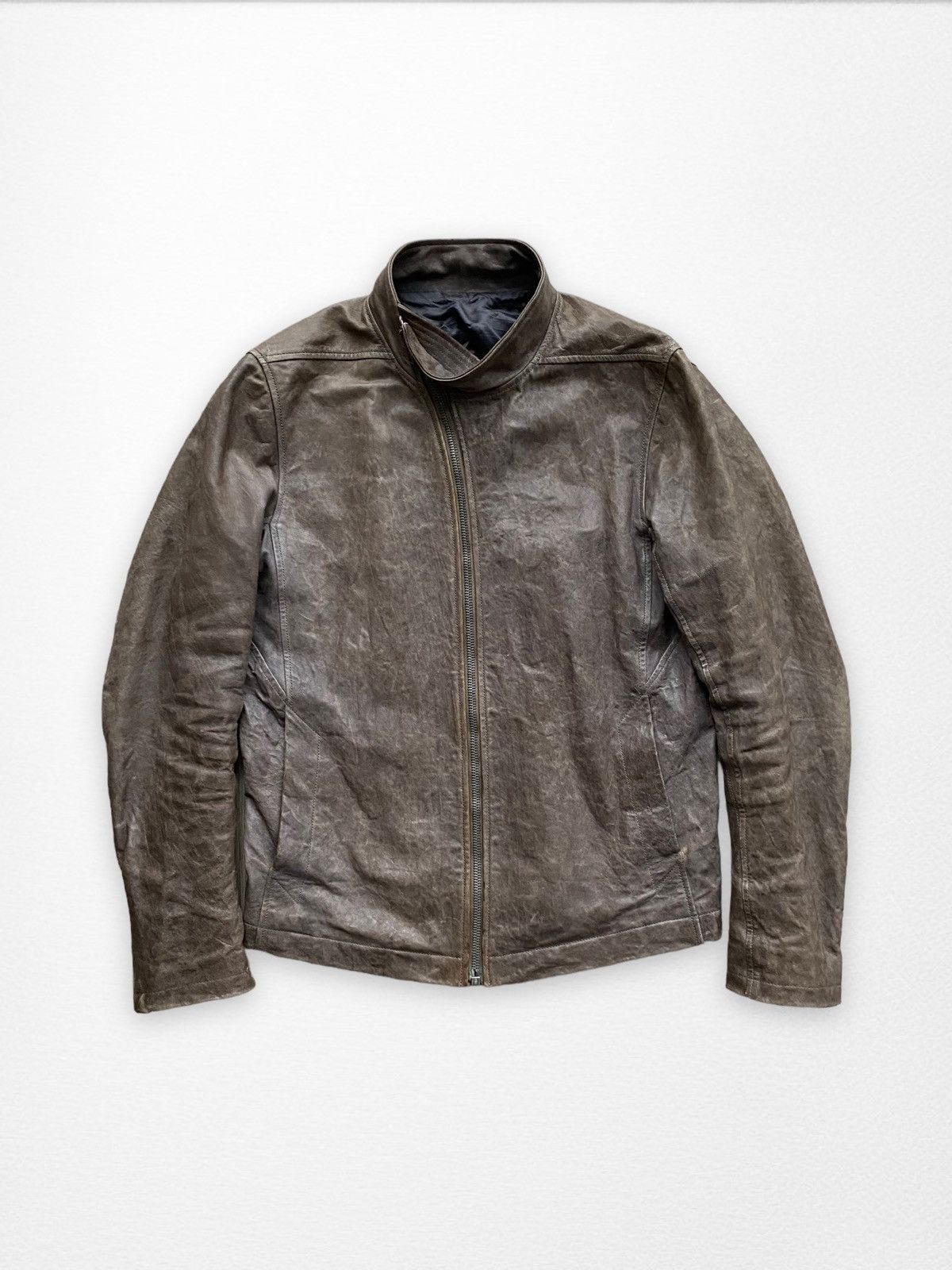 Rick Owens Rick Owens Molino Lamb Leather Jacket Crust FW09 Size US L / EU 52-54 / 3 - 2 Thumbnail