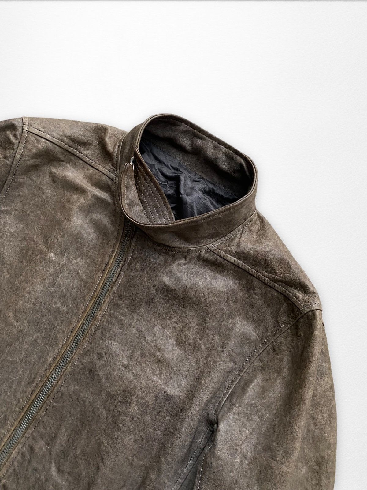 Rick Owens Rick Owens Molino Lamb Leather Jacket Crust FW09 Size US L / EU 52-54 / 3 - 5 Thumbnail