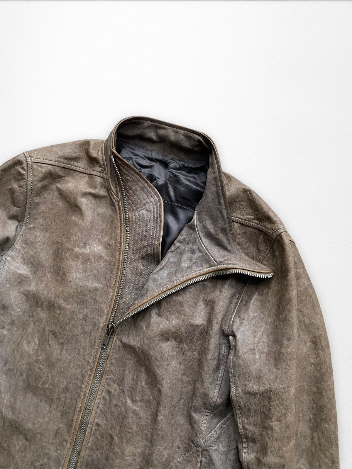 Rick Owens Rick Owens Molino Lamb Leather Jacket Crust FW09 Size US L / EU 52-54 / 3 - 3 Thumbnail