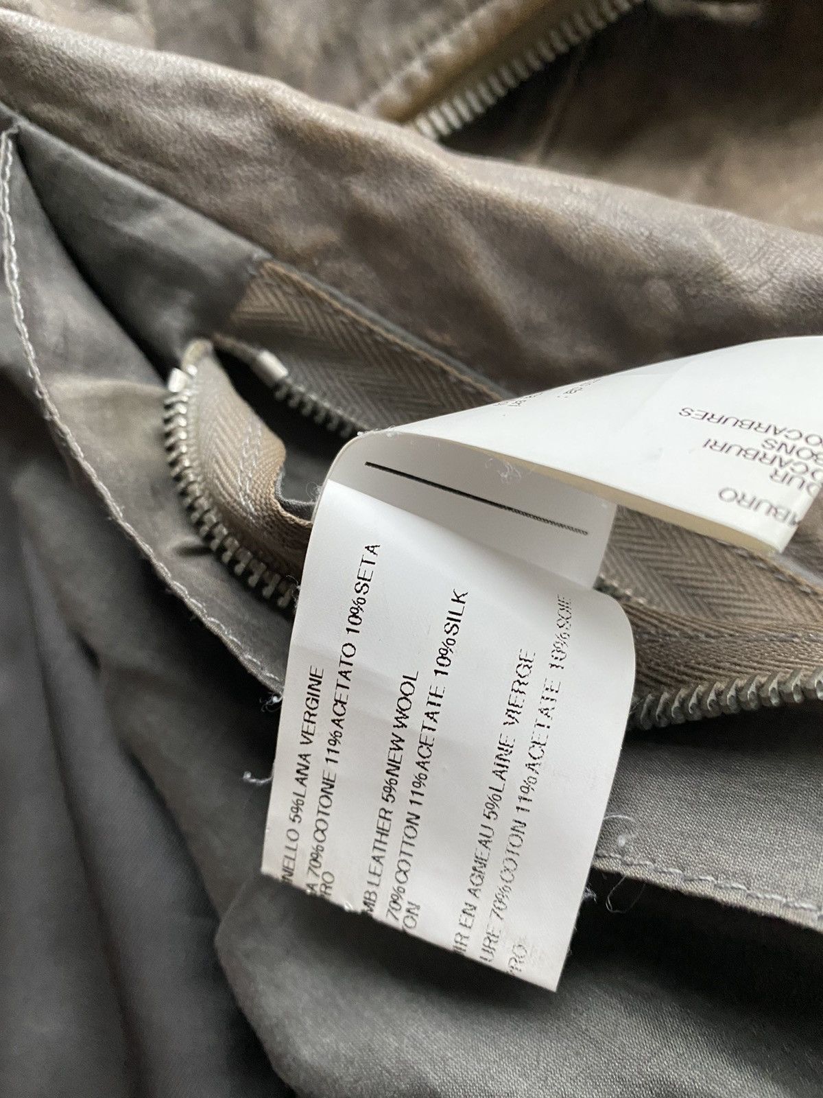 Rick Owens Rick Owens Molino Lamb Leather Jacket Crust FW09 Size US L / EU 52-54 / 3 - 12 Thumbnail