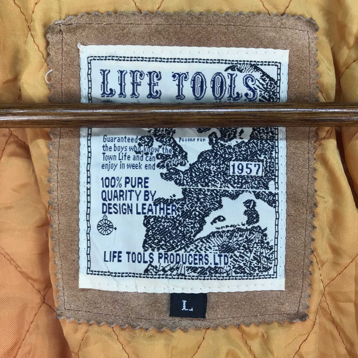 Vintage Vintage Life Tools Leather Suede Jacket Size US L / EU 52-54 / 3 - 9 Thumbnail