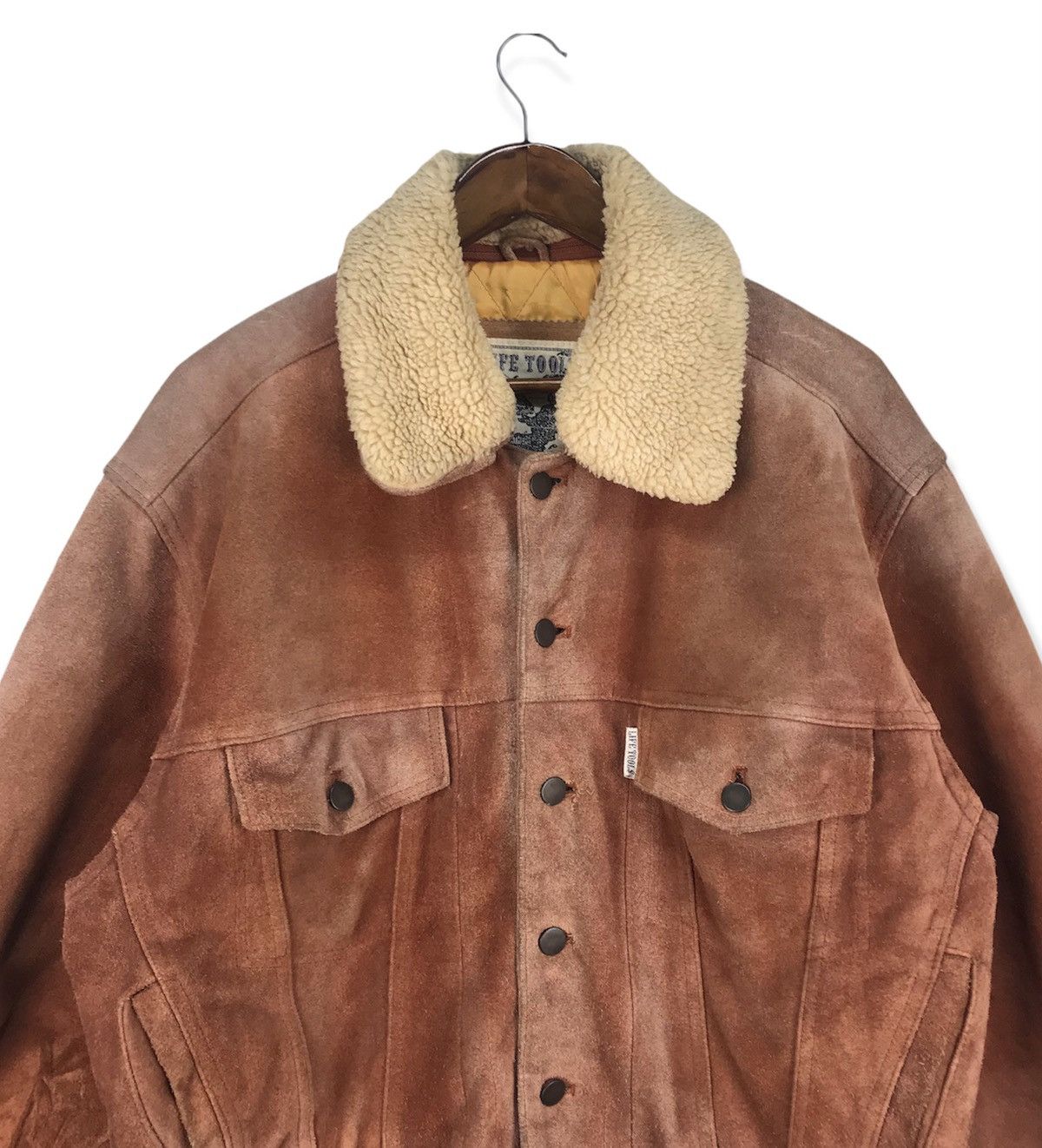 Vintage Vintage Life Tools Leather Suede Jacket Size US L / EU 52-54 / 3 - 2 Thumbnail