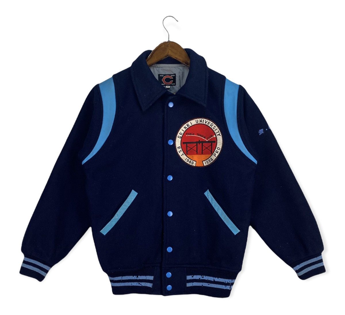 Japanese Brand Vintage Seikei University Table Tennis Club Varsity Jacket Size US S / EU 44-46 / 1 - 1 Thumbnail