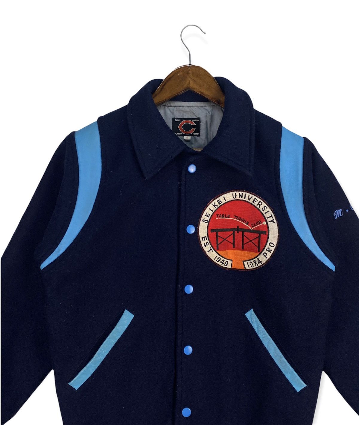 Japanese Brand Vintage Seikei University Table Tennis Club Varsity Jacket Size US S / EU 44-46 / 1 - 3 Thumbnail