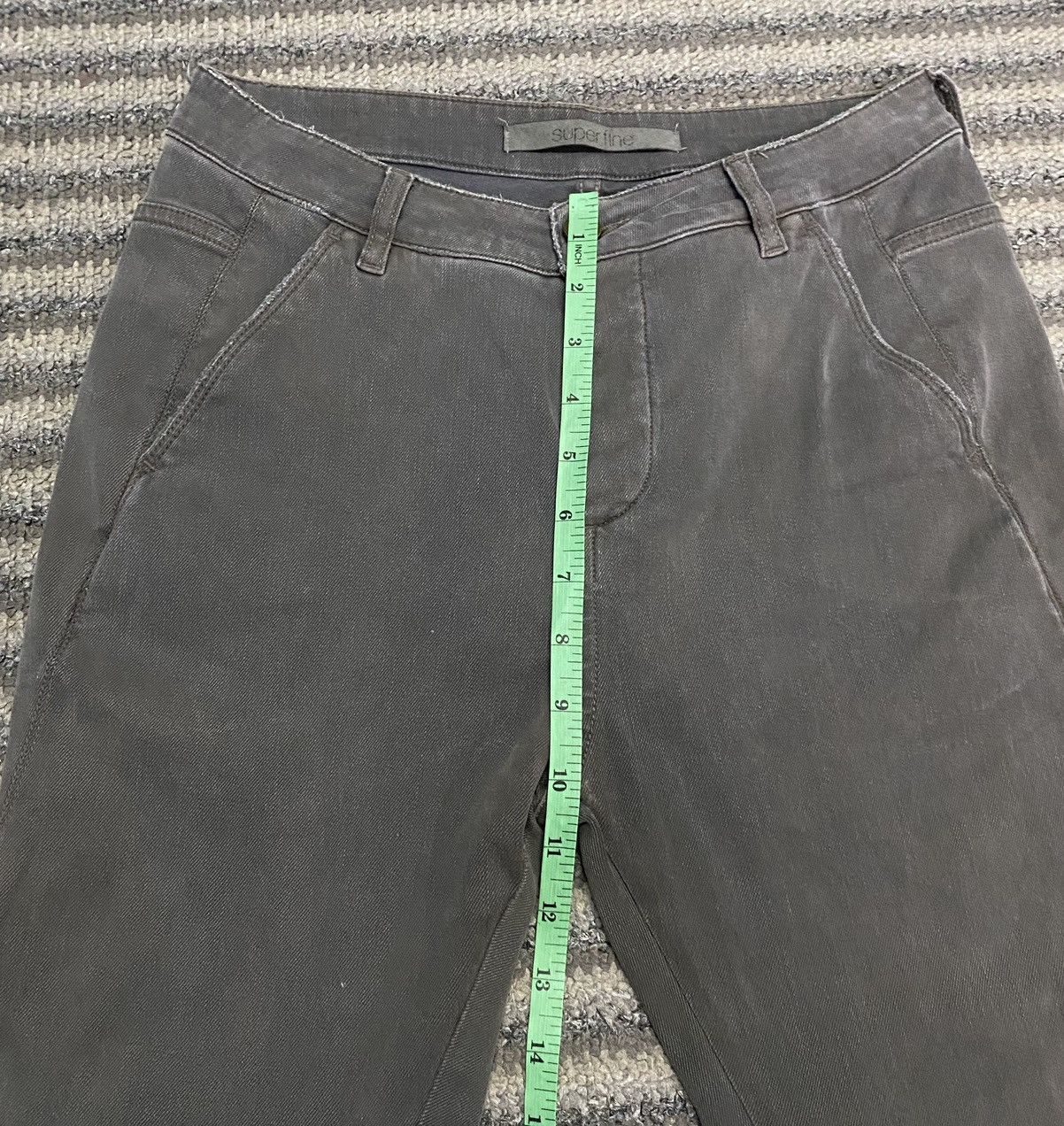 Superfine SUPERFINE Grey Steel Trousers Stretchable Skinny Pants Size 26" / US 2 / IT 38 - 23 Thumbnail