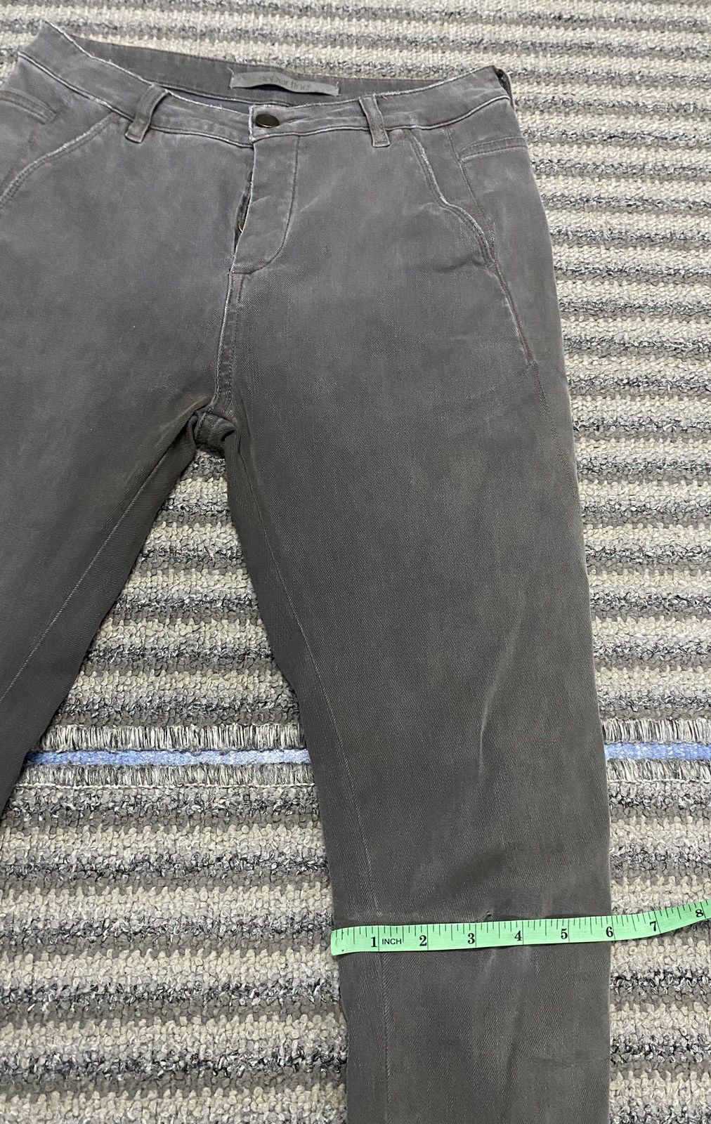 Superfine SUPERFINE Grey Steel Trousers Stretchable Skinny Pants Size 26" / US 2 / IT 38 - 17 Thumbnail