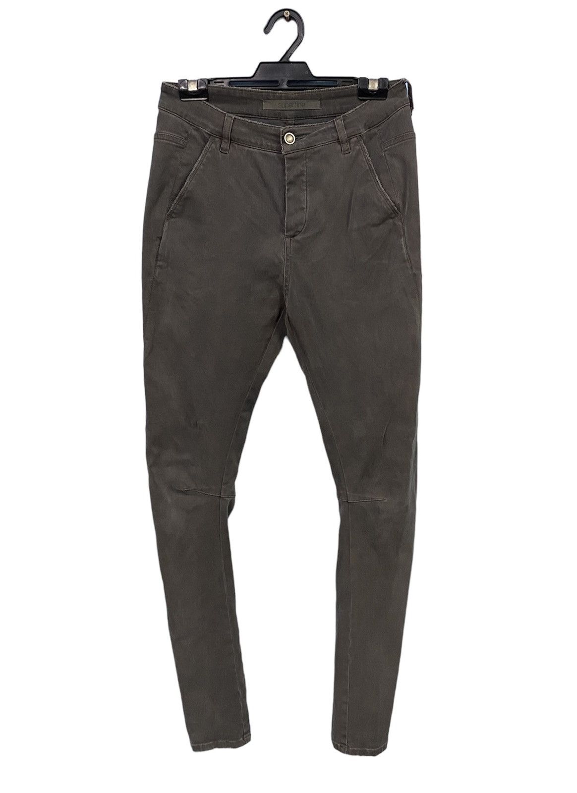 Superfine SUPERFINE Grey Steel Trousers Stretchable Skinny Pants Size 26" / US 2 / IT 38 - 1 Thumbnail