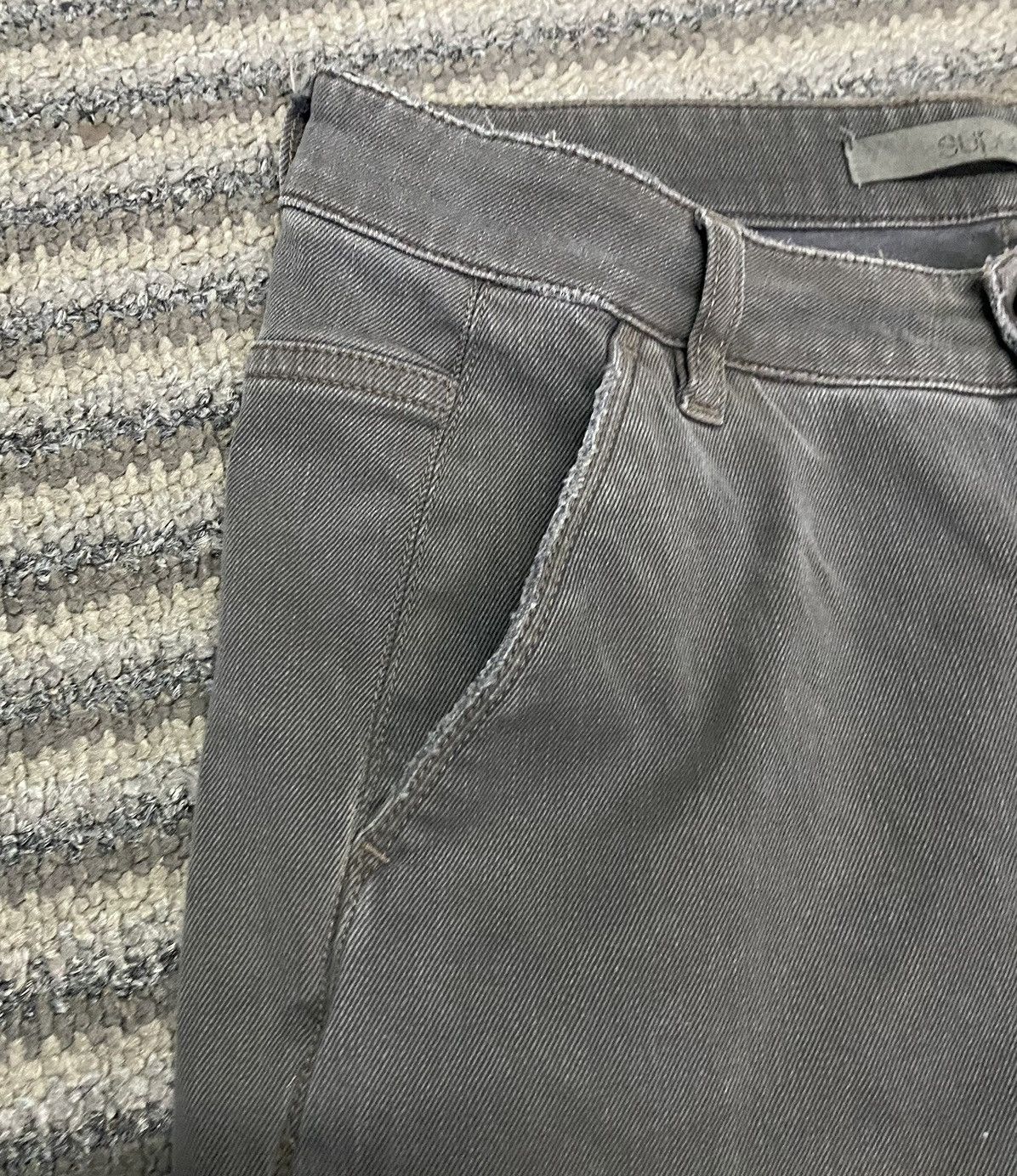 Superfine SUPERFINE Grey Steel Trousers Stretchable Skinny Pants Size 26" / US 2 / IT 38 - 16 Thumbnail