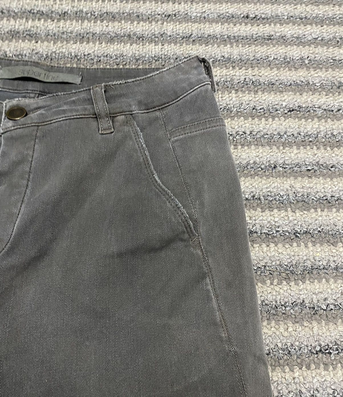 Superfine SUPERFINE Grey Steel Trousers Stretchable Skinny Pants Size 26" / US 2 / IT 38 - 15 Thumbnail