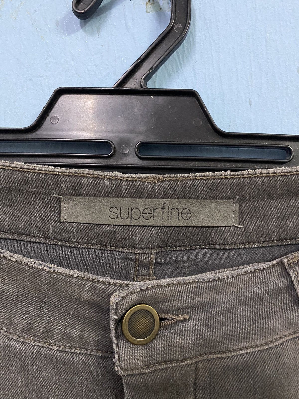 Superfine SUPERFINE Grey Steel Trousers Stretchable Skinny Pants Size 26" / US 2 / IT 38 - 6 Thumbnail