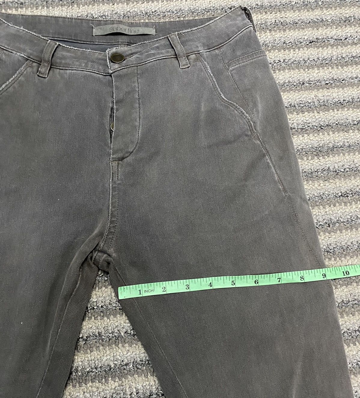 Superfine SUPERFINE Grey Steel Trousers Stretchable Skinny Pants Size 26" / US 2 / IT 38 - 22 Thumbnail