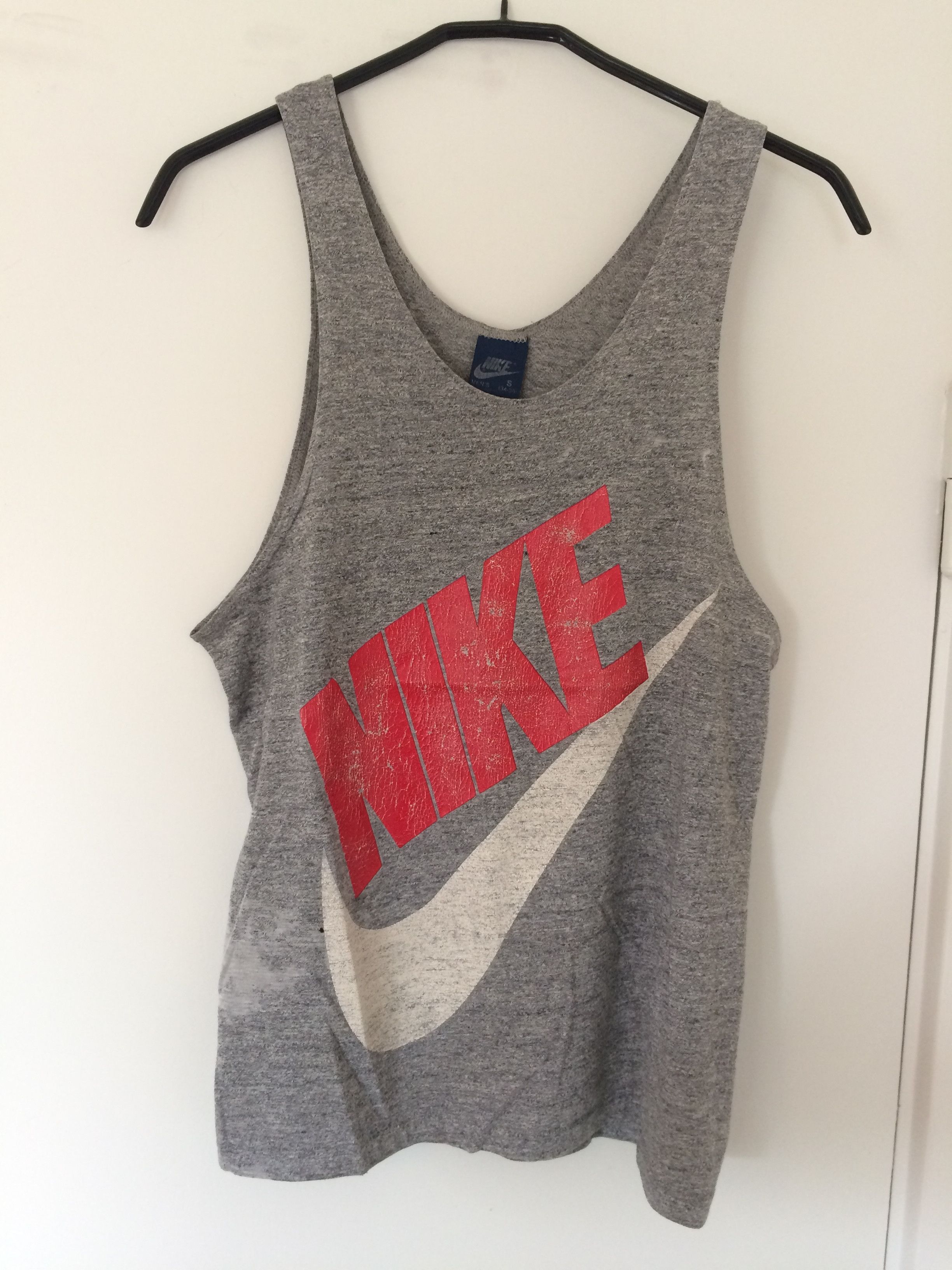 Nike × Vintage Vintage 80s Nike tank top shirt - not parka coat jacket Size US M / EU 48-50 / 2 - 1 Thumbnail