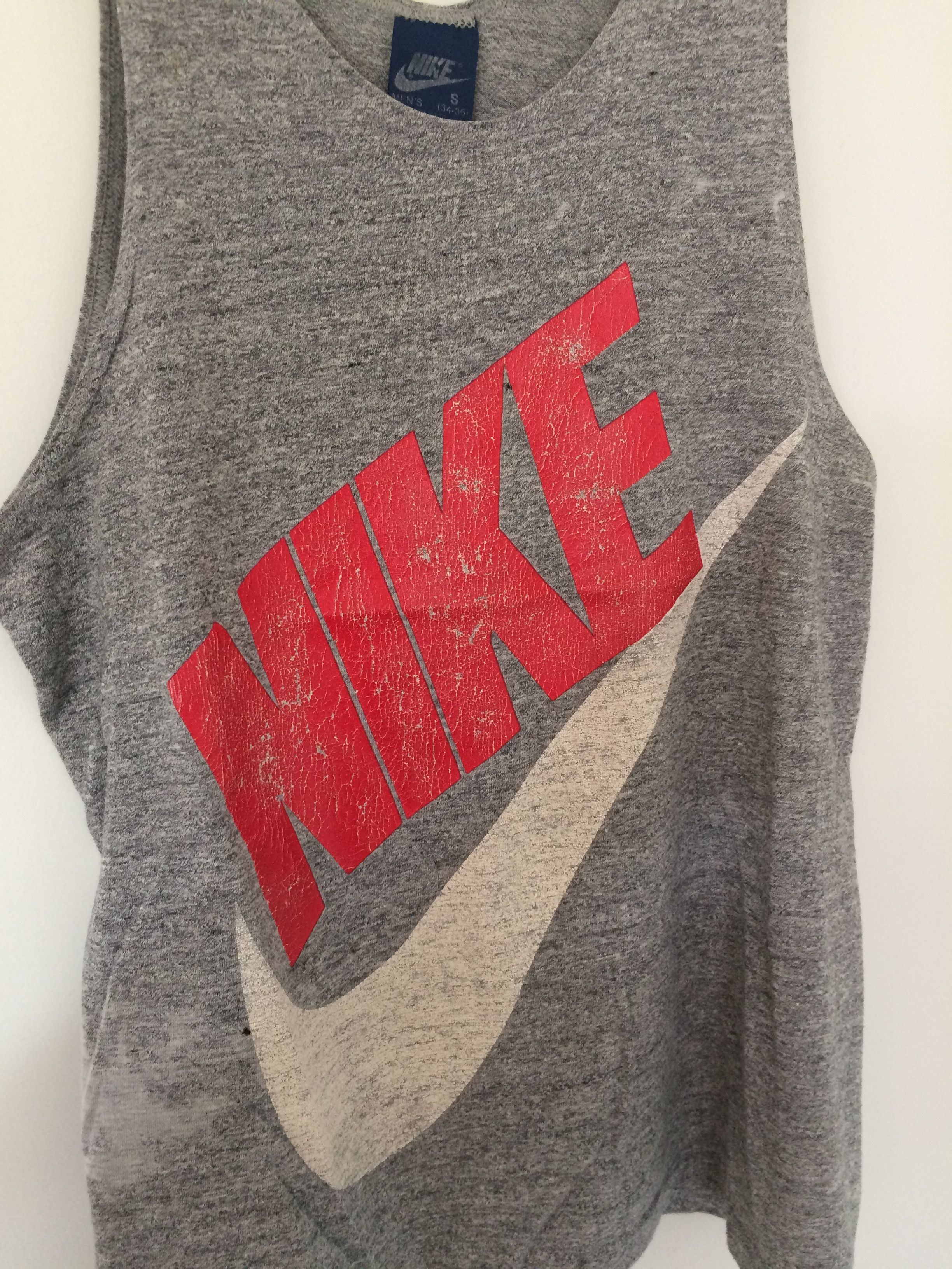 Nike × Vintage Vintage 80s Nike tank top shirt - not parka coat jacket Size US M / EU 48-50 / 2 - 2 Thumbnail