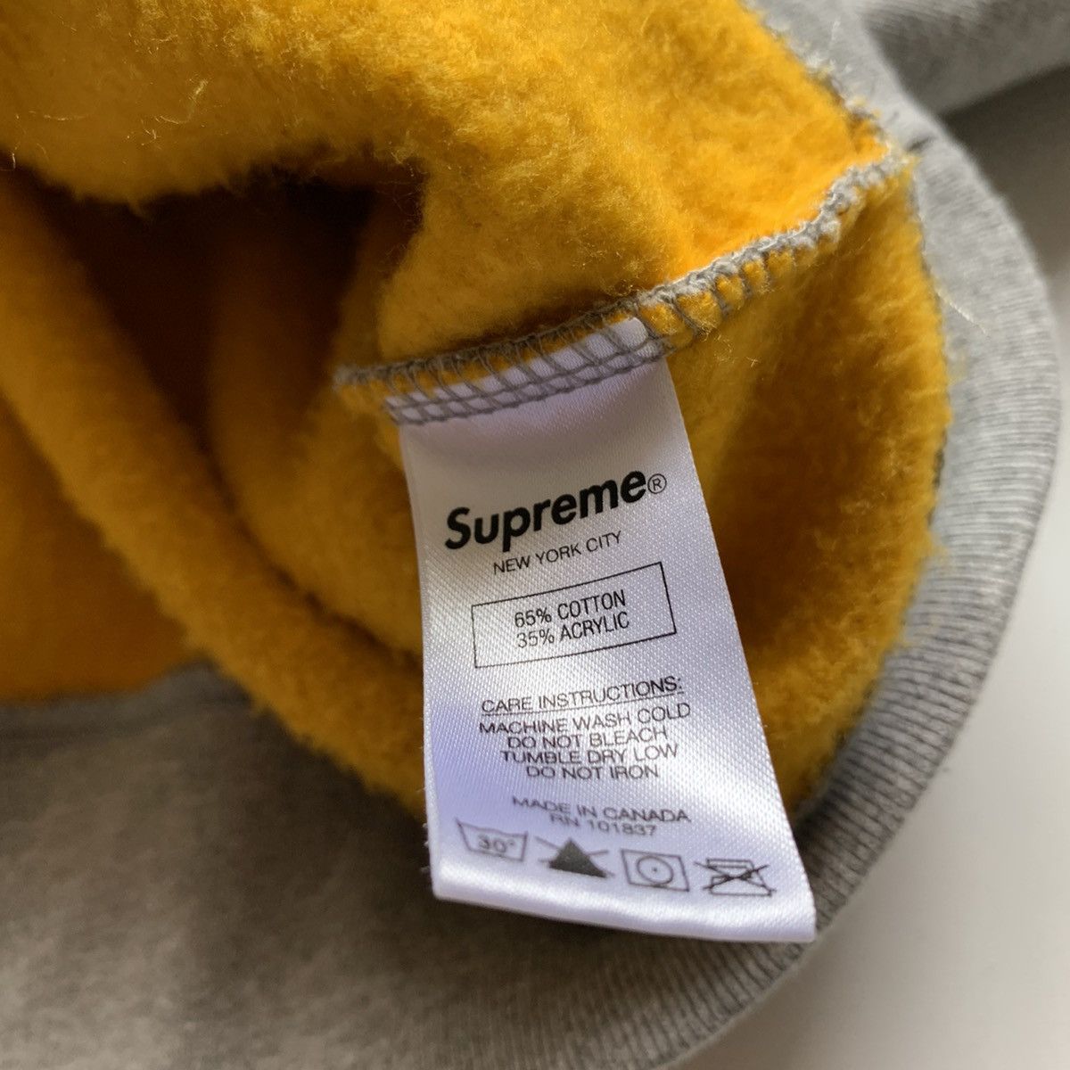 Supreme Supreme Embroidered Mini Box Logo Crewneck Medium Gray Size US M / EU 48-50 / 2 - 8 Thumbnail