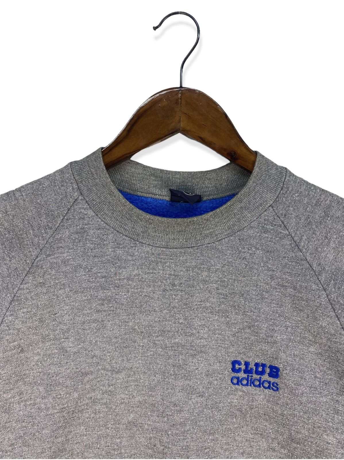 Adidas Vintage 90s Adidas Club Sweatshirt Size US M / EU 48-50 / 2 - 2 Thumbnail