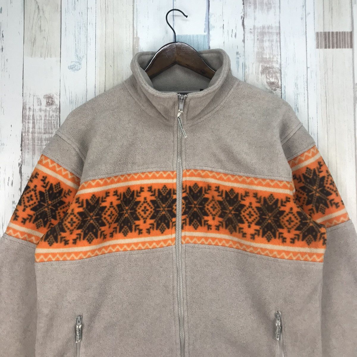 Japanese Brand Vintage North Sea Fleece Nice Design Size US L / EU 52-54 / 3 - 2 Thumbnail