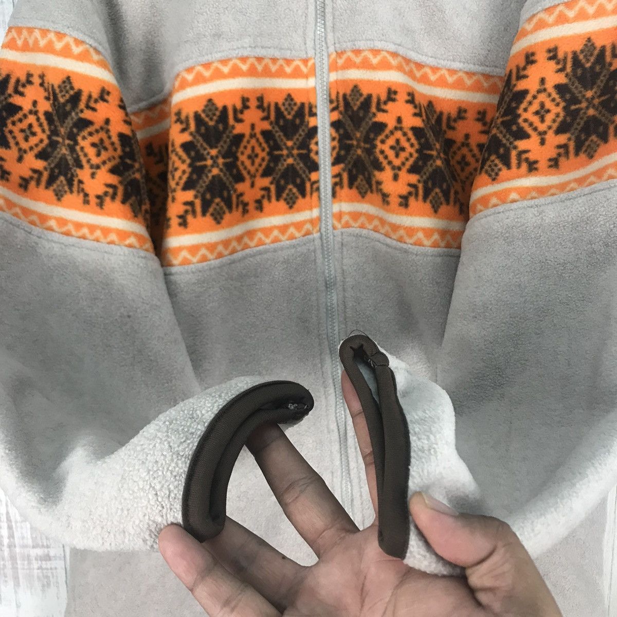 Japanese Brand Vintage North Sea Fleece Nice Design Size US L / EU 52-54 / 3 - 3 Thumbnail