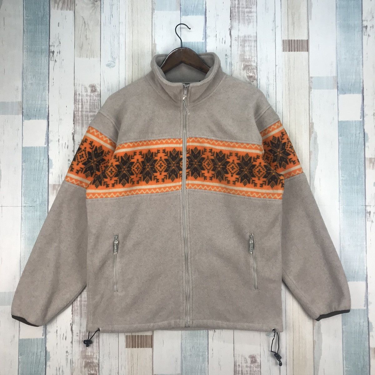 Japanese Brand Vintage North Sea Fleece Nice Design Size US L / EU 52-54 / 3 - 1 Thumbnail
