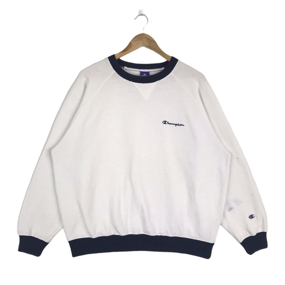 Champion Vintage 90s Champion Script Basic Logo Sweatshirt Size US L / EU 52-54 / 3 - 1 Thumbnail