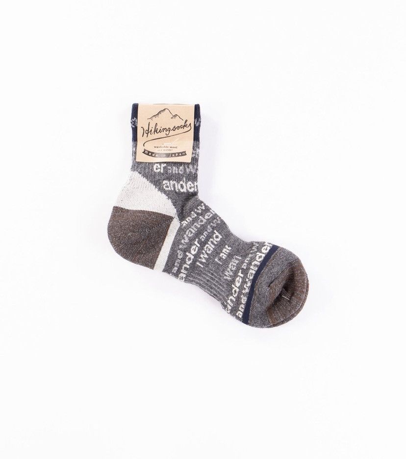 And Wander CHARCOAL WOOL BLEND SOCKS Size ONE SIZE - 1 Preview