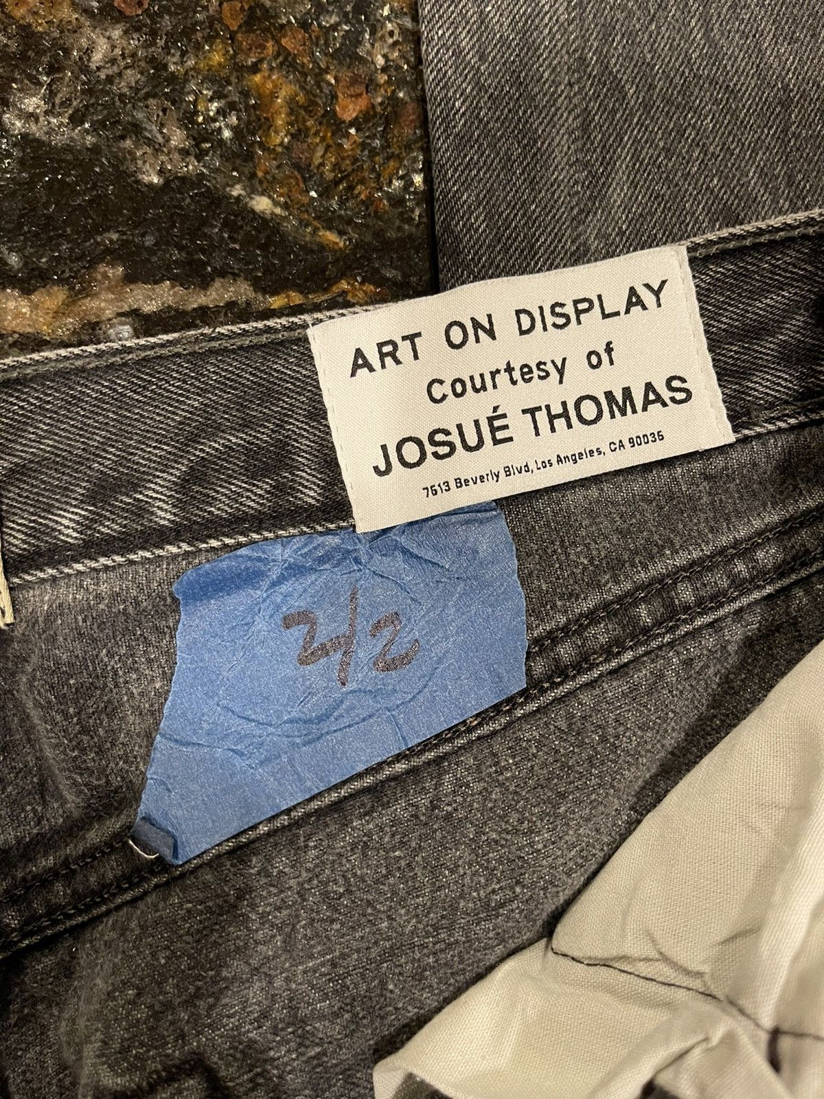 Gallery Dept. Gallery Dept 5001 Two Face Painted Black Denim 1 of 2 Size US 32 / EU 48 - 19 Thumbnail