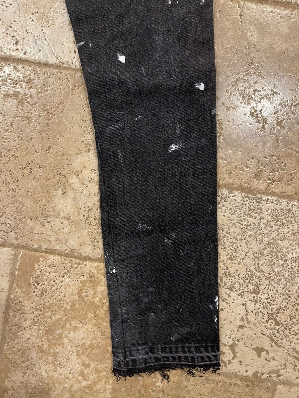 Gallery Dept. Gallery Dept 5001 Two Face Painted Black Denim 1 of 2 Size US 32 / EU 48 - 11 Thumbnail