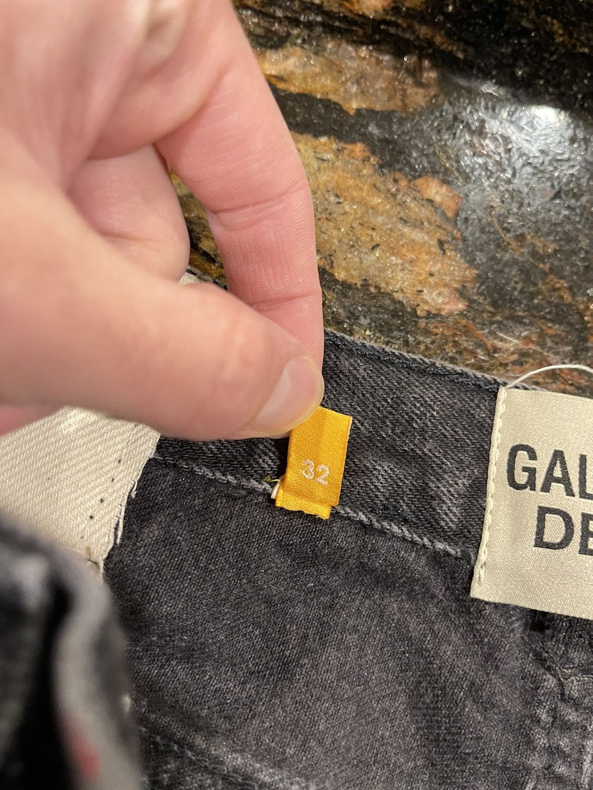 Gallery Dept. Gallery Dept 5001 Two Face Painted Black Denim 1 of 2 Size US 32 / EU 48 - 21 Thumbnail