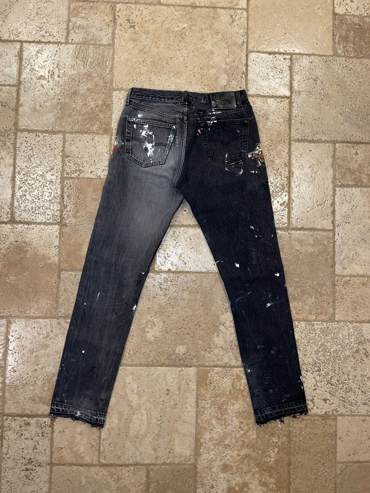 Gallery Dept. Gallery Dept 5001 Two Face Painted Black Denim 1 of 2 Size US 32 / EU 48 - 4 Thumbnail