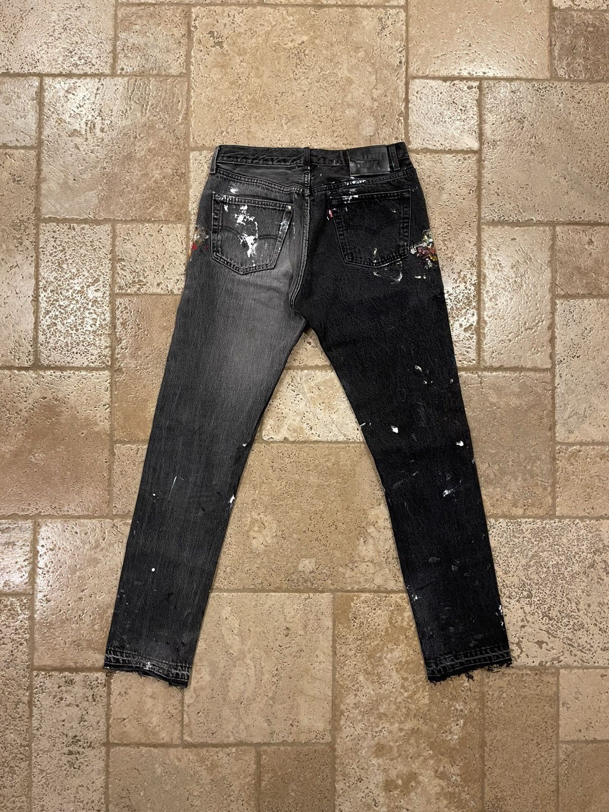 Gallery Dept. Gallery Dept 5001 Two Face Painted Black Denim 1 of 2 Size US 32 / EU 48 - 2 Thumbnail