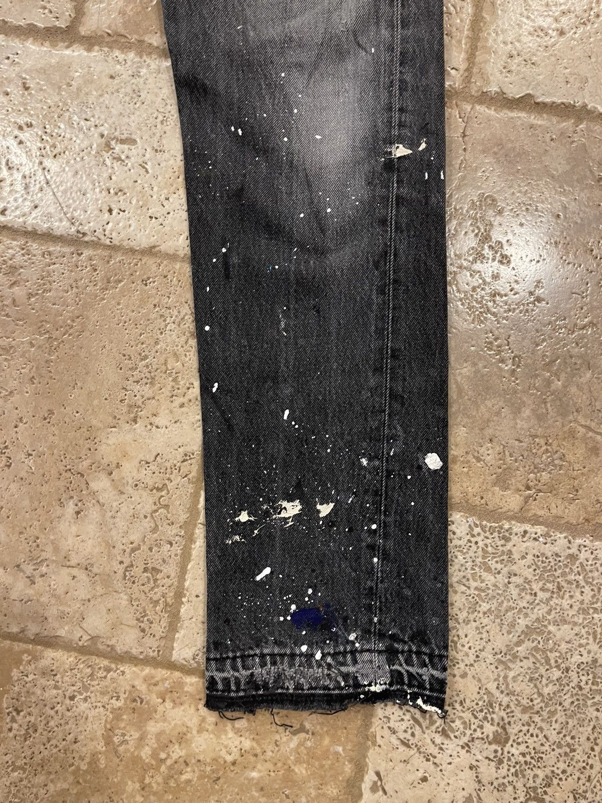 Gallery Dept. Gallery Dept 5001 Two Face Painted Black Denim 1 of 2 Size US 32 / EU 48 - 8 Thumbnail