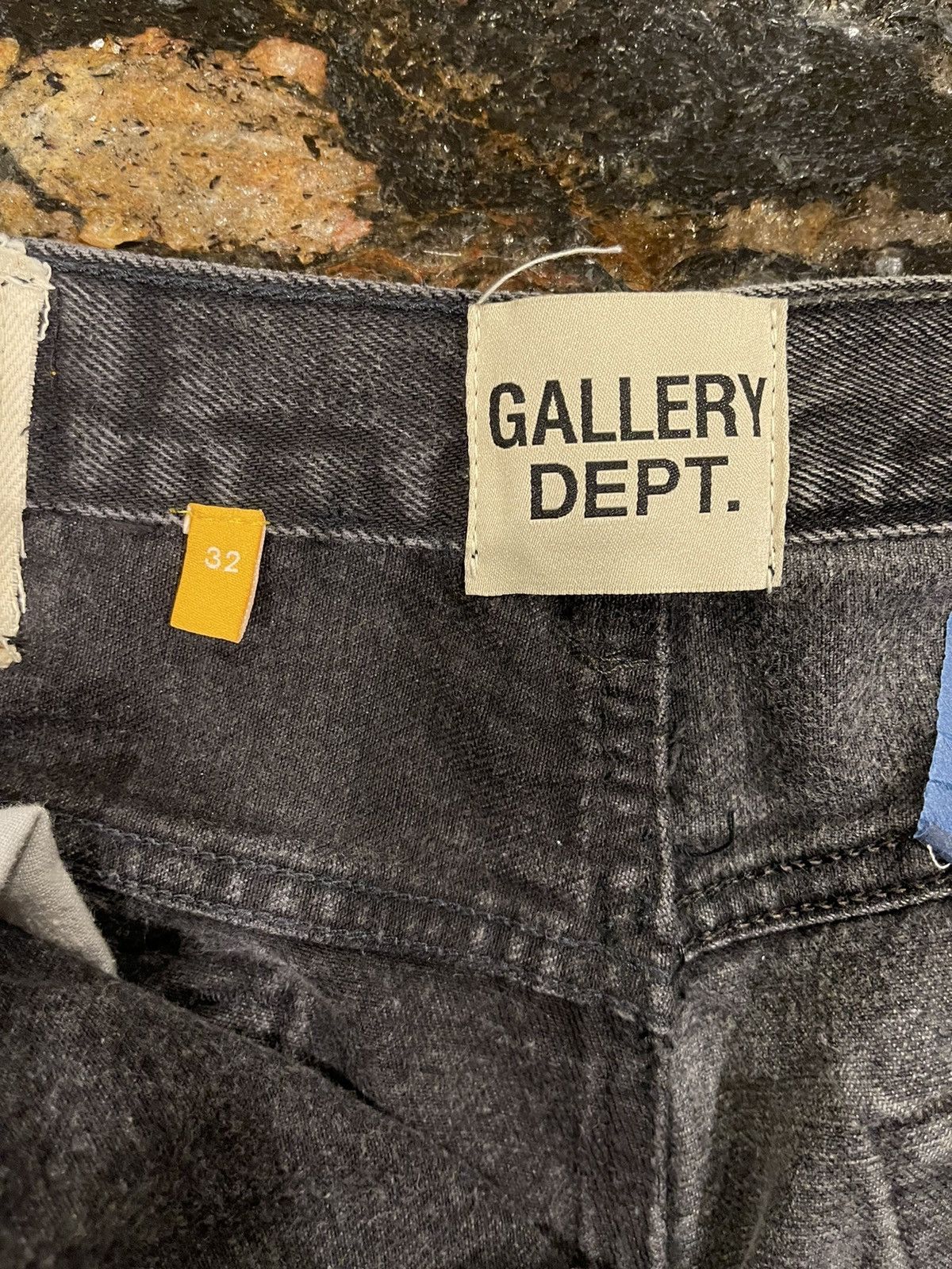 Gallery Dept. Gallery Dept 5001 Two Face Painted Black Denim 1 of 2 Size US 32 / EU 48 - 20 Thumbnail
