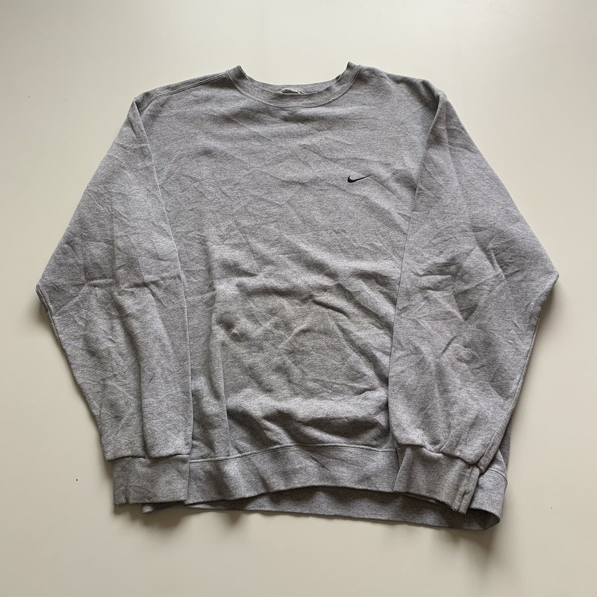 Nike × Vintage Vintage 2000s Nike Embroidered Swoosh Crewneck 2XLarge Rare Size US XXL / EU 58 / 5 - 1 Thumbnail
