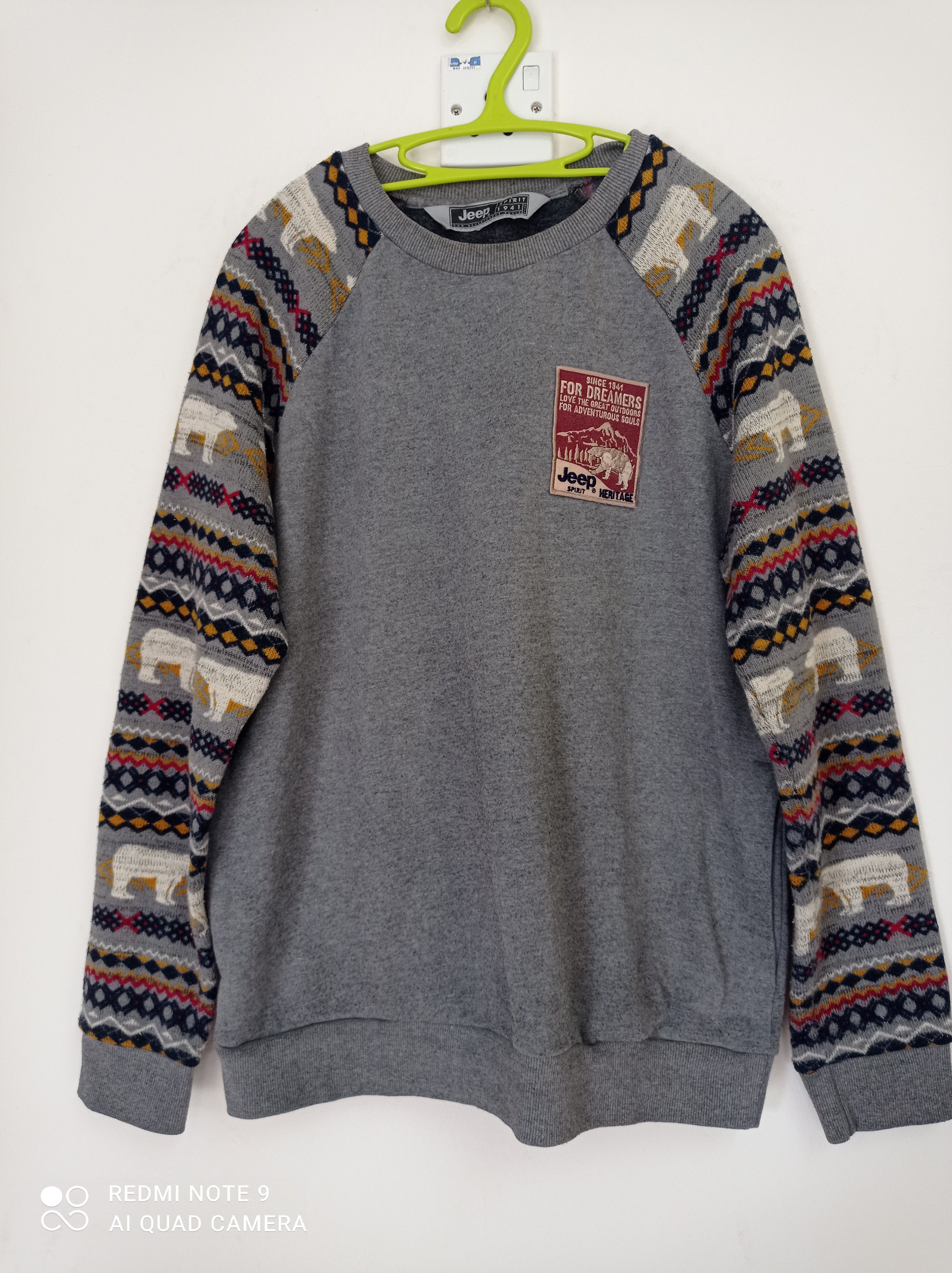 unique sweatshirt jeep outdoor life Korea style size XL💥