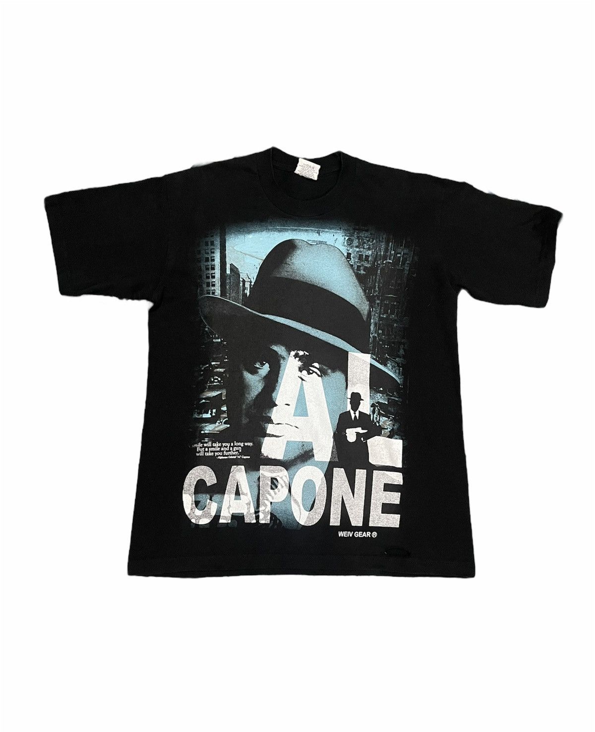 Vintage Vintage 90s Al capone movie tee by weiv gear Size US M / EU 48-50 / 2 - 1 Thumbnail