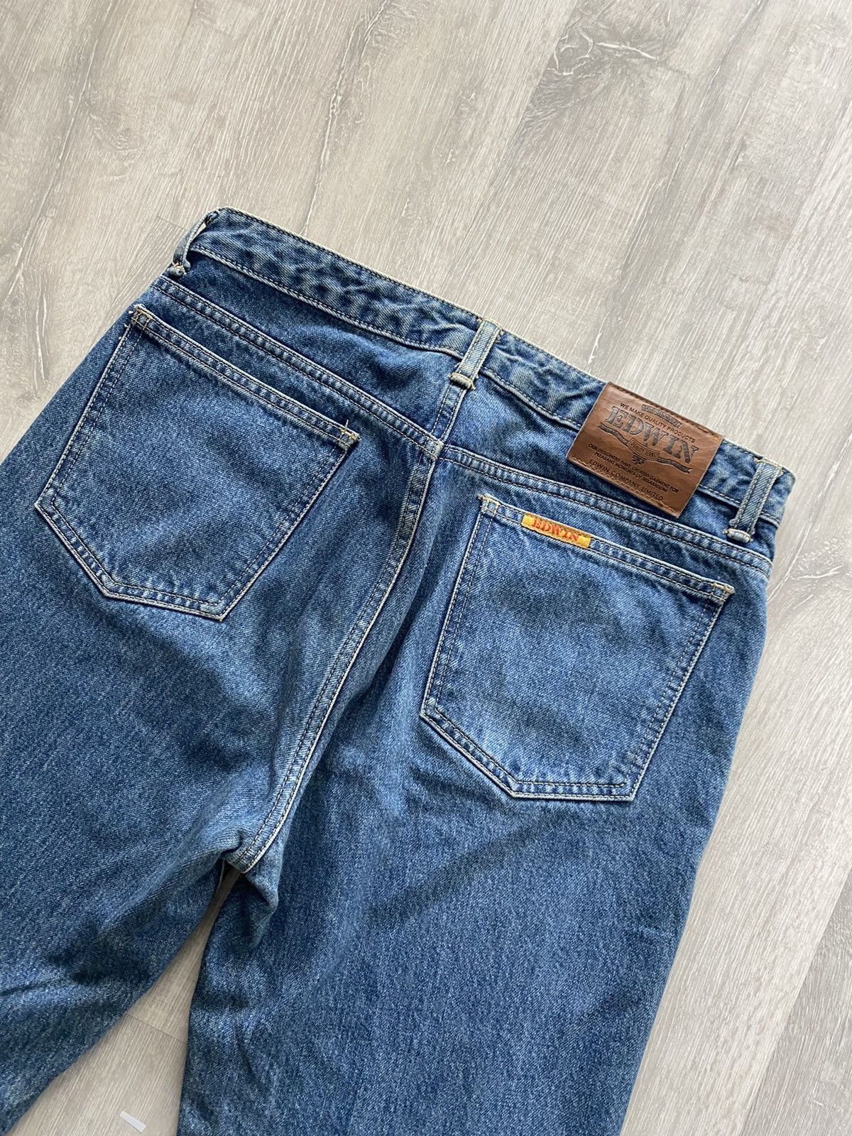 Edwin Edwin vintage blue jeans Japanese denim pants Size US 33 - 1 Thumbnail