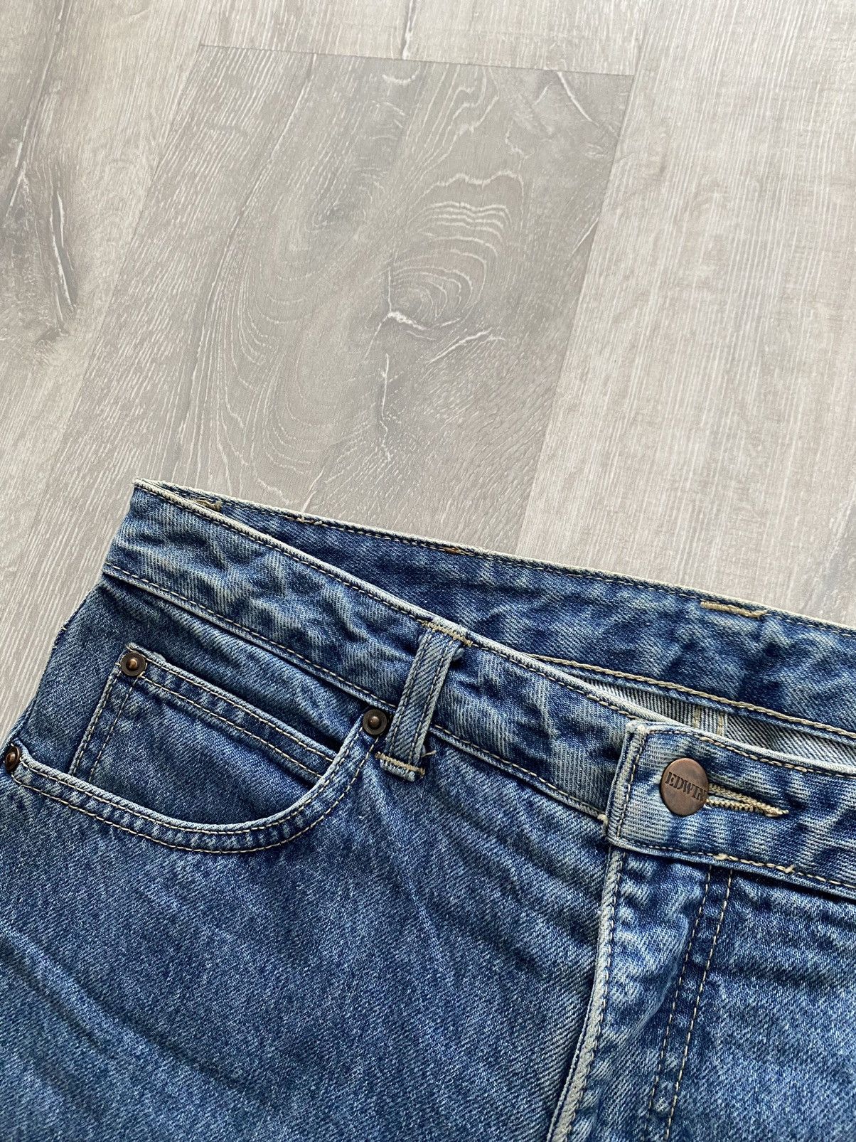 Edwin Edwin vintage blue jeans Japanese denim pants Size US 33 - 5 Thumbnail