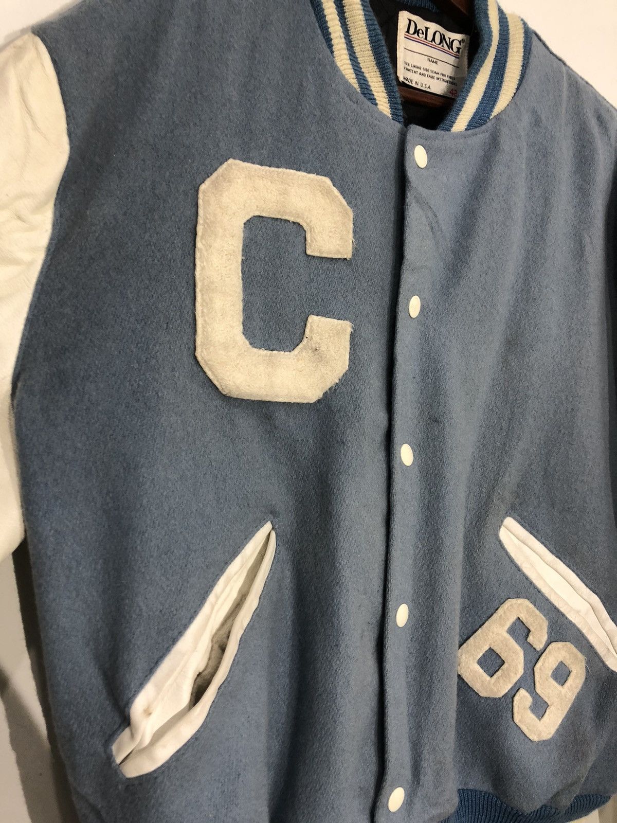 Delong Comatock Colts Big Logo Delong Varsity Jacket Size US L / EU 52-54 / 3 - 7 Thumbnail