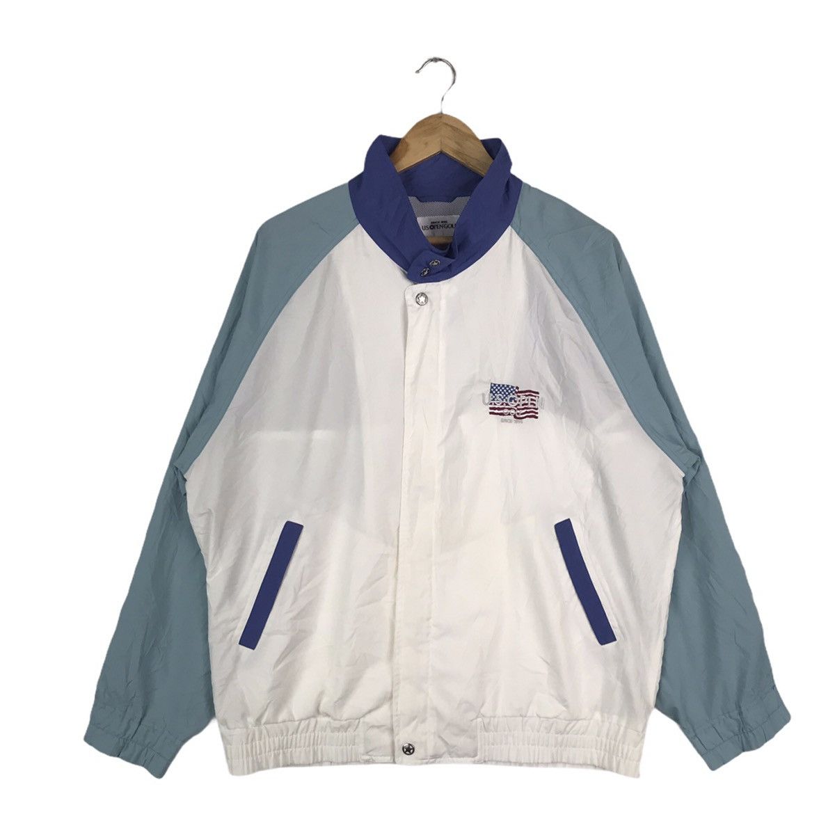 Vintage Vintage 90s U.S Open Golf Sweater Windbreaker Light Jacket Size US L / EU 52-54 / 3 - 4 Thumbnail