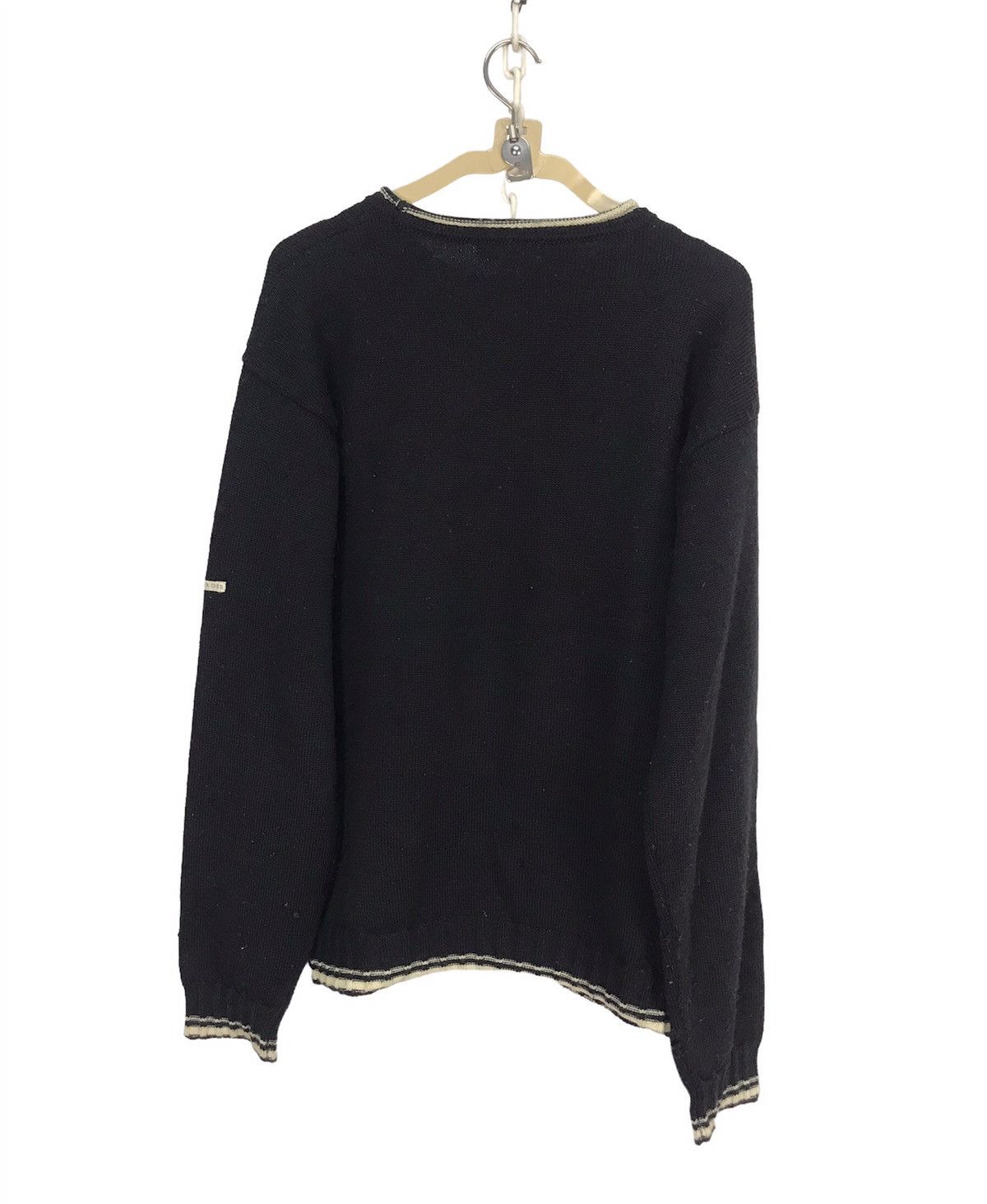 Designer × Japanese Brand × Melrose Men’s melrose printed wool distressed knit sweatshirt Size US L / EU 52-54 / 3 - 2 Thumbnail