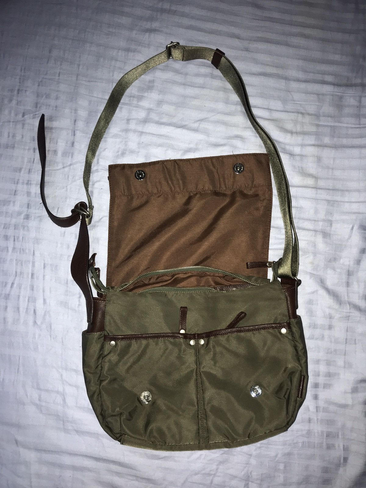 Yohji Yamamoto 🔥FINAL DROP🔥YOHJI YAMAMOTO Y'saccs nylon kevlar leather Size ONE SIZE - 2 Thumbnail