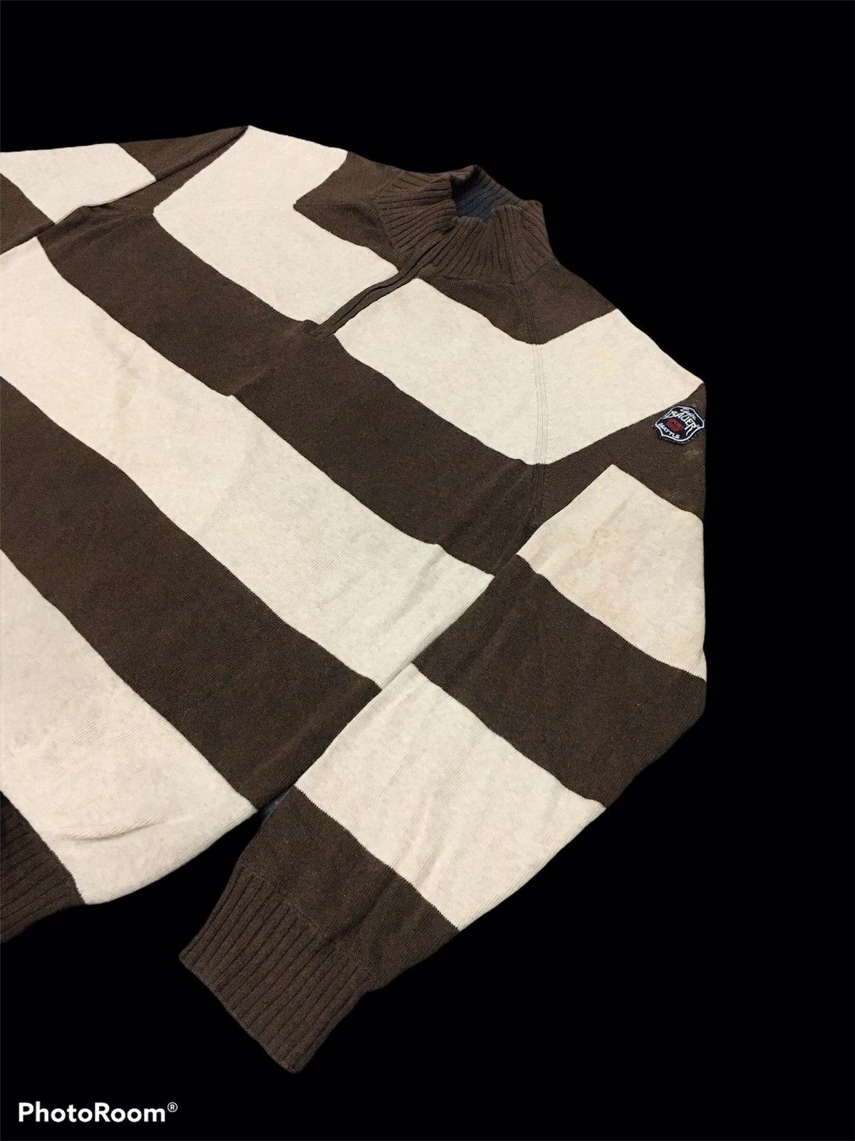 Eddie Bauer DelateToday ❌Eddie Bauer Man Sweater Stripe Half Zipper Size US L / EU 52-54 / 3 - 2 Thumbnail