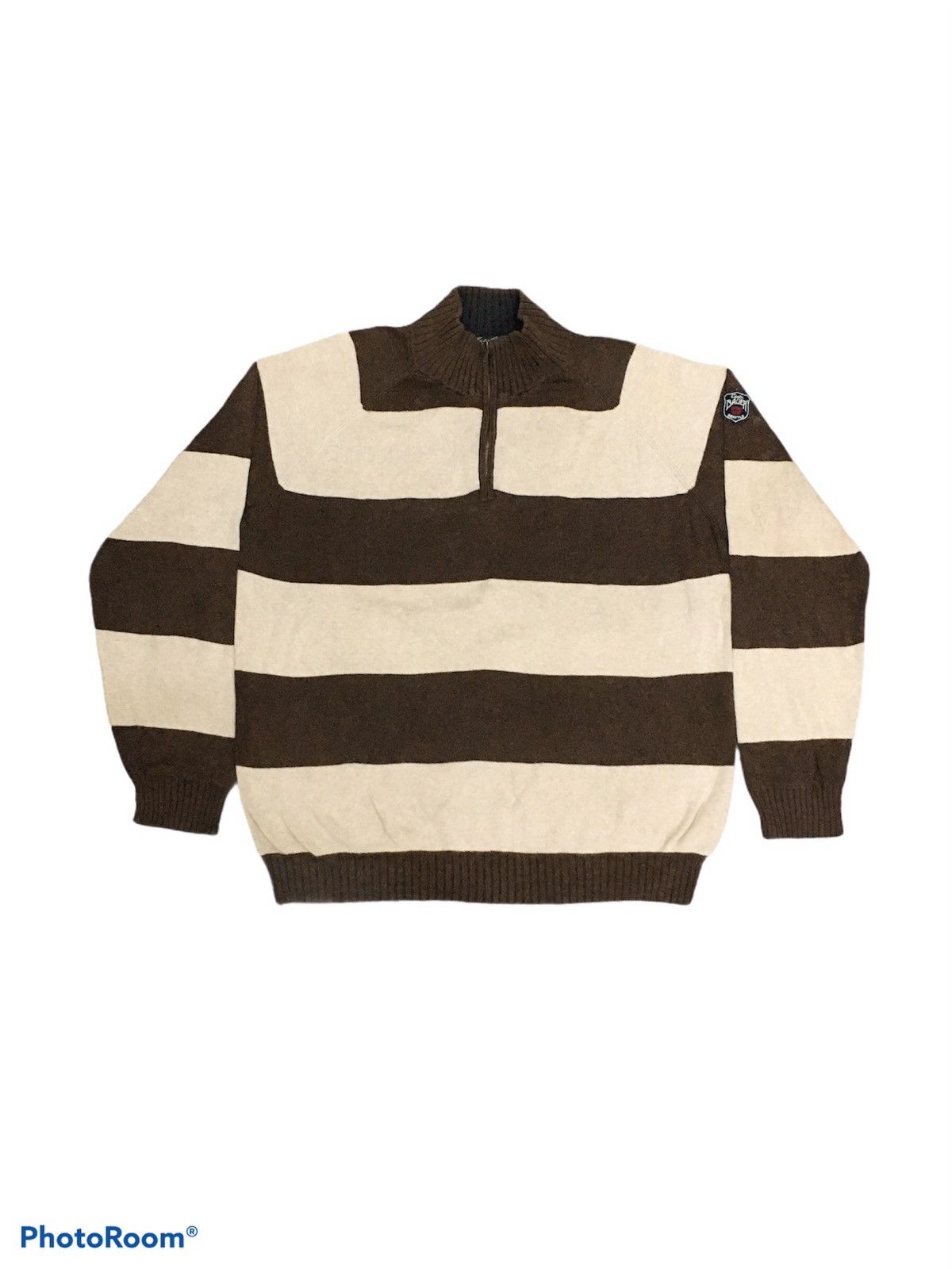 Eddie Bauer DelateToday ❌Eddie Bauer Man Sweater Stripe Half Zipper Size US L / EU 52-54 / 3 - 1 Thumbnail