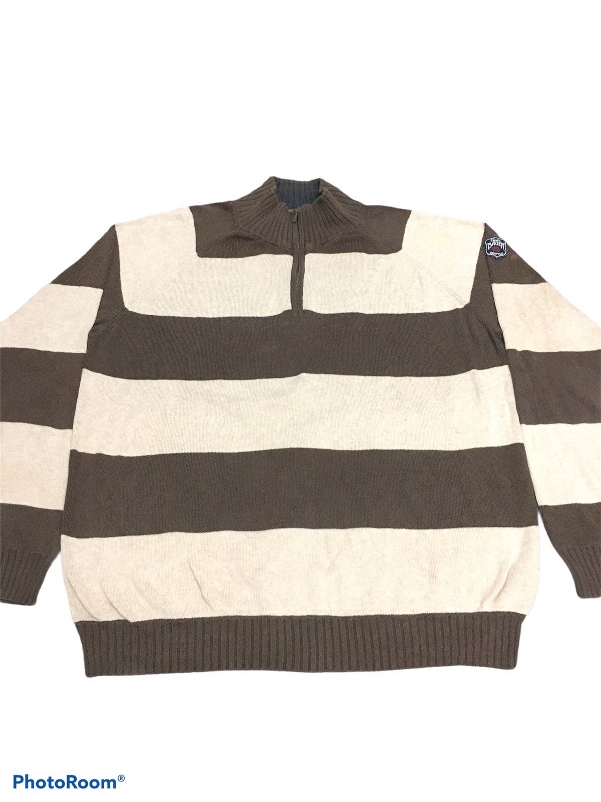 Eddie Bauer DelateToday ❌Eddie Bauer Man Sweater Stripe Half Zipper Size US L / EU 52-54 / 3 - 3 Thumbnail