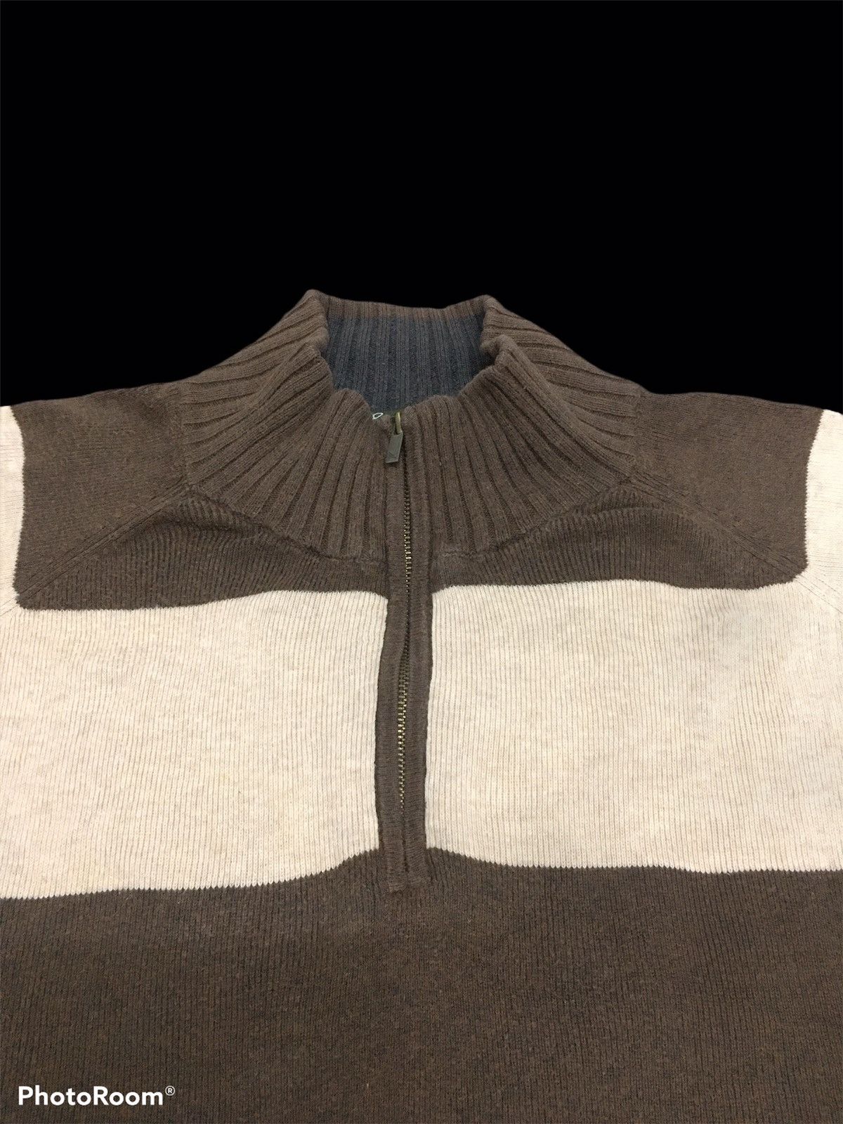 Eddie Bauer DelateToday ❌Eddie Bauer Man Sweater Stripe Half Zipper Size US L / EU 52-54 / 3 - 4 Thumbnail