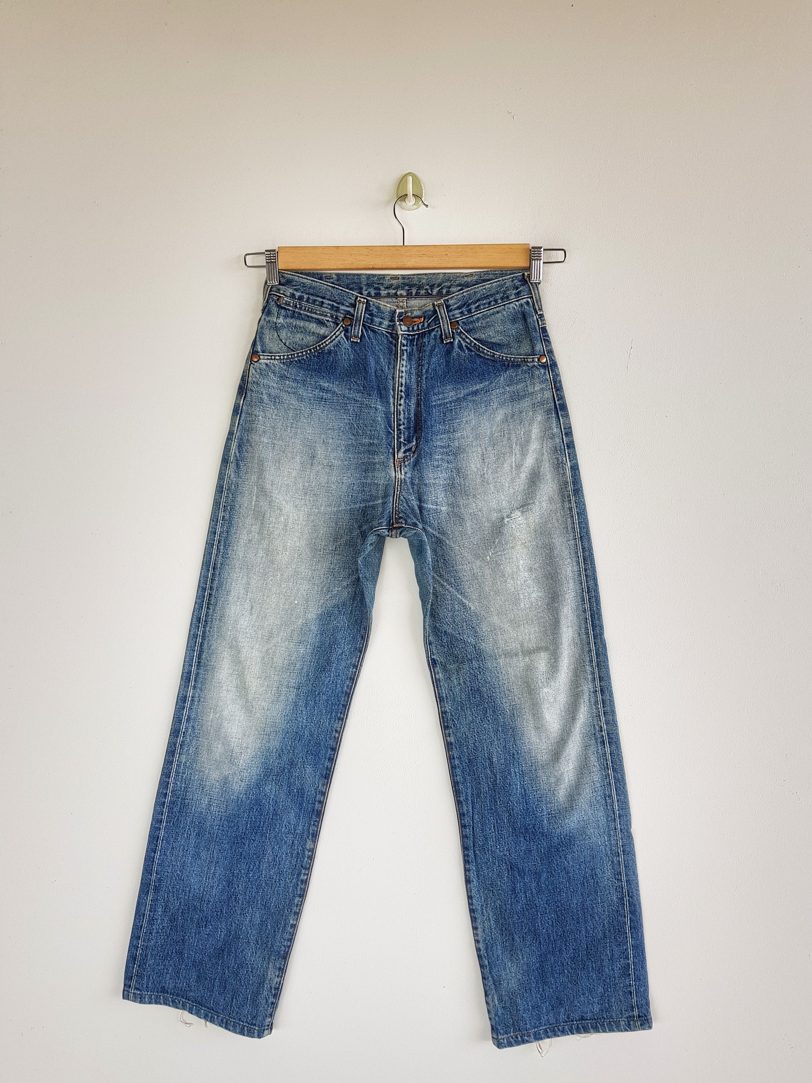 Vintage Wrangler Selvedge Jeans Redline Wrangler Distressed Denim | Grailed