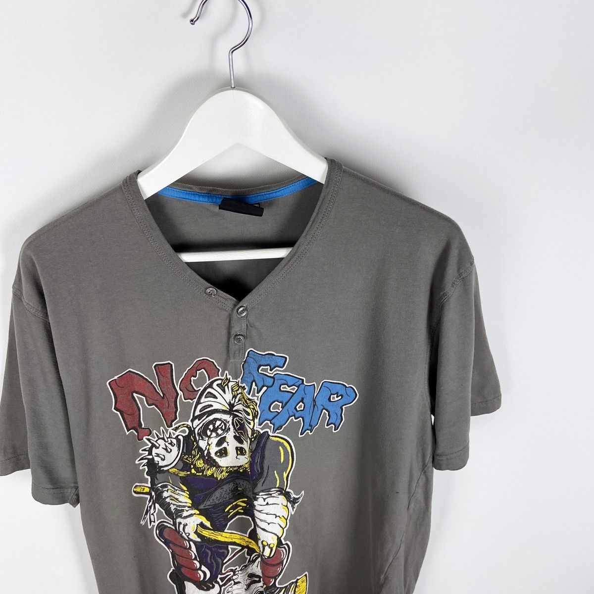 No Fear Vintage 90s No Fear Hockey Player Brain tee rare Size US XL / EU 56 / 4 - 2 Thumbnail