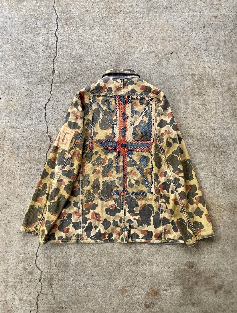Kapital HBT reverse Boro Union Jack Flag Field Duck Camo Chore Coat Size US S / EU 44-46 / 1 - 2 Thumbnail
